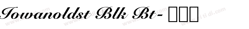 Iowanoldst Blk Bt字体转换